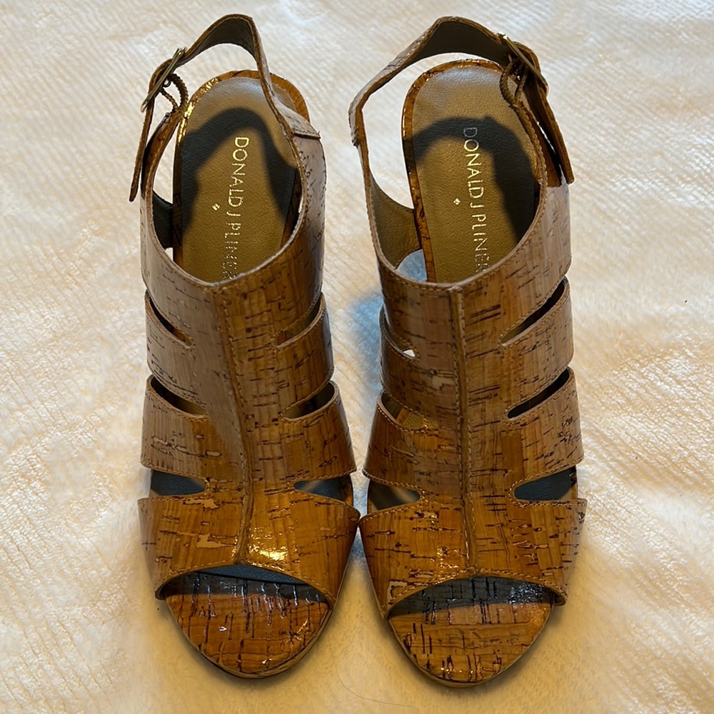 Donald J Pliner Cork Wedges